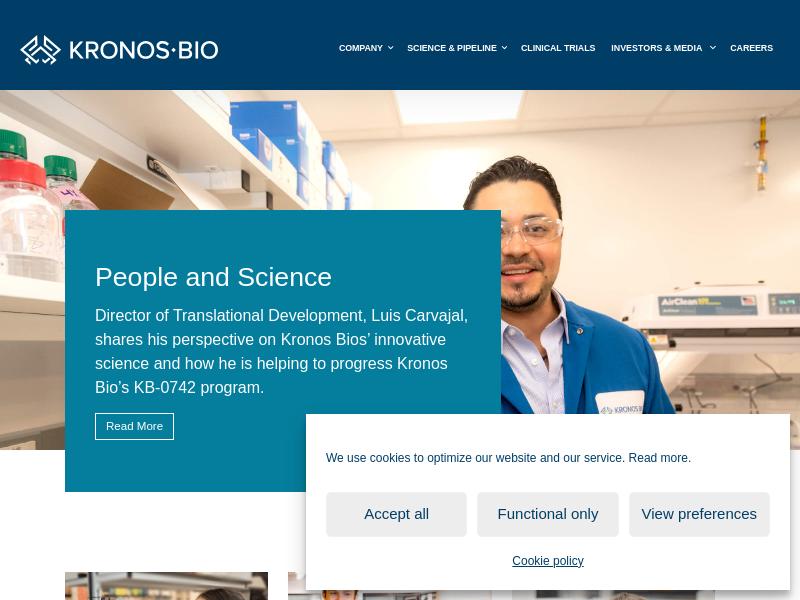 Kronos Bio Inc. Gains 28.08%