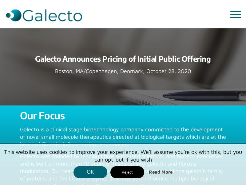 Galecto Inc. Gains 35.17%