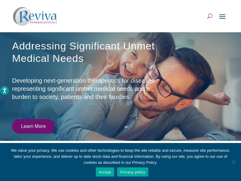 A Day Up For Reviva Pharmaceuticals Holdings Inc.