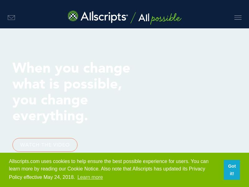 Allscripts Healthcare Solutions, Inc. Soared