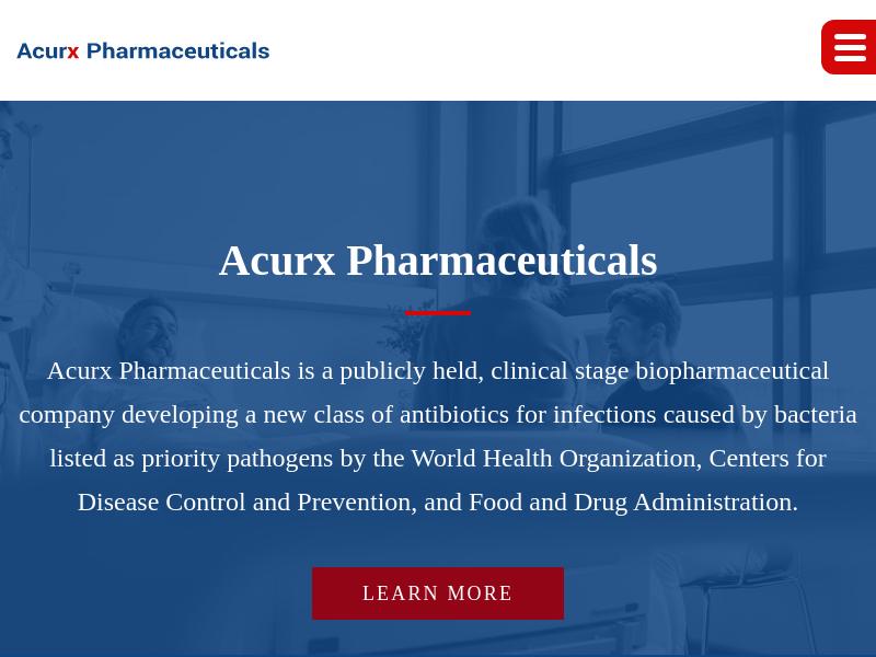 A Day Up For Acurx Pharmaceuticals Inc.