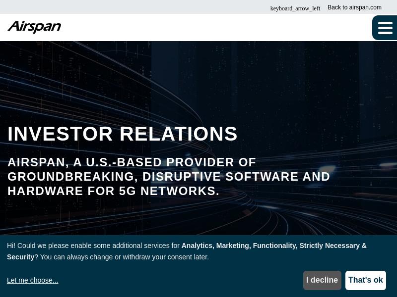 Airspan Networks Holdings Inc. Made Big Gain