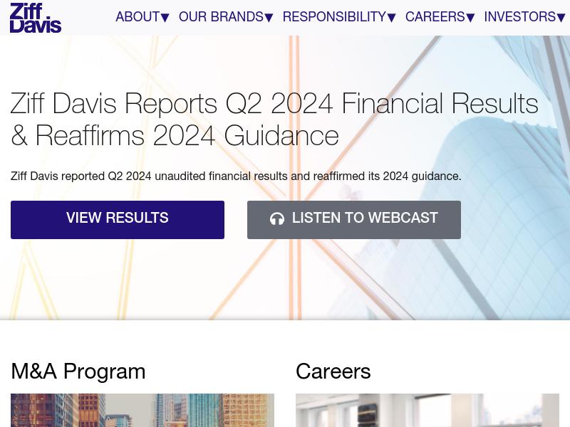 A Day Up For Ziff Davis, Inc.