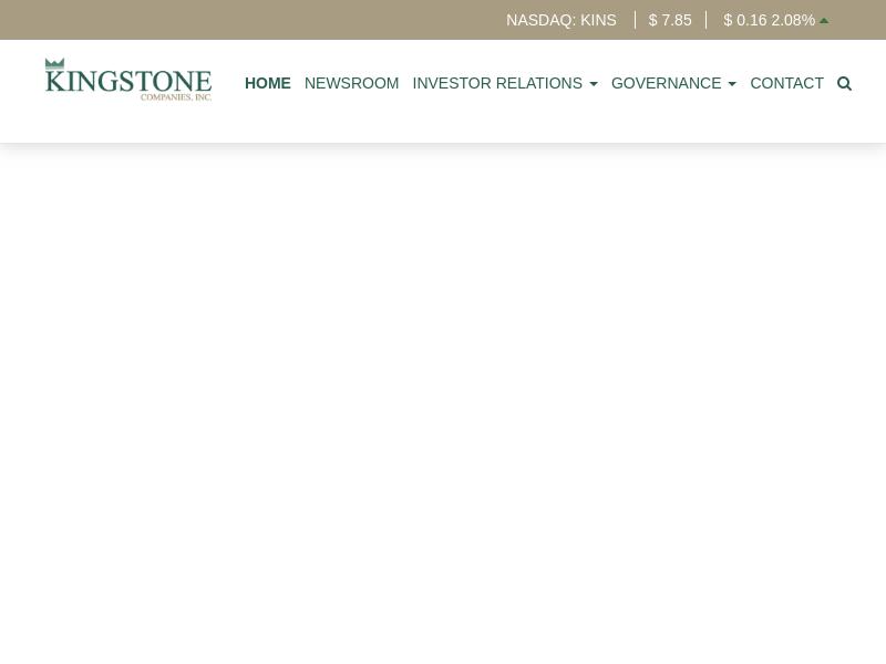 Kingstone Companies, Inc. Gains 11.53%