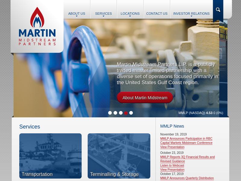 A Day Up For Martin Midstream Partners L.P.