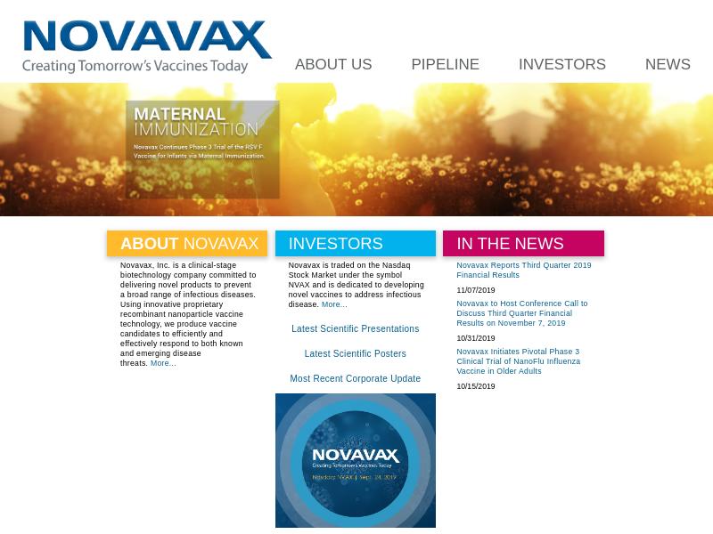 A Day Up For Novavax, Inc.