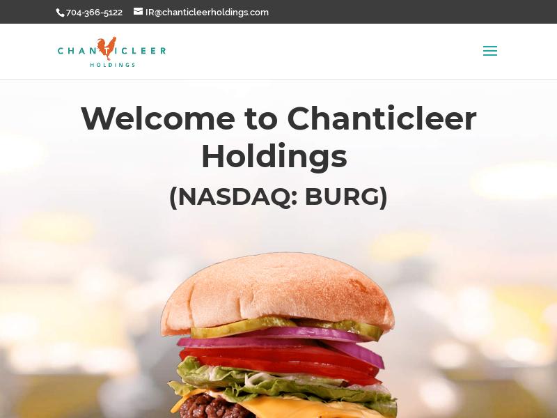 Chanticleer Holdings, Inc. Soared