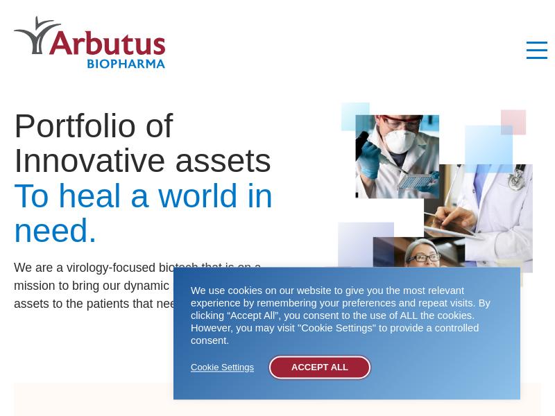 Arbutus Biopharma Corporation Soared