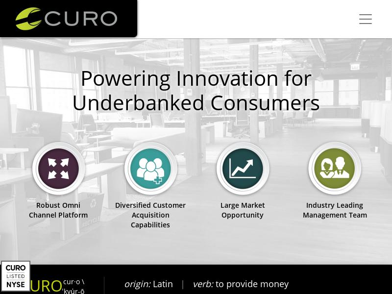 CURO Group Holdings Corp. Soared