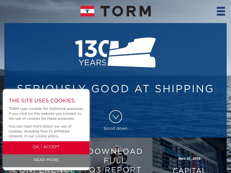 TORM plc Recorded Big Gain