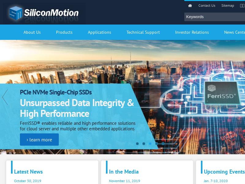 Silicon Motion Technology Corporation Made Headway