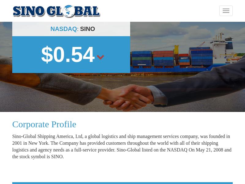 A Day Up For Sino-Global Shipping America, Ltd.