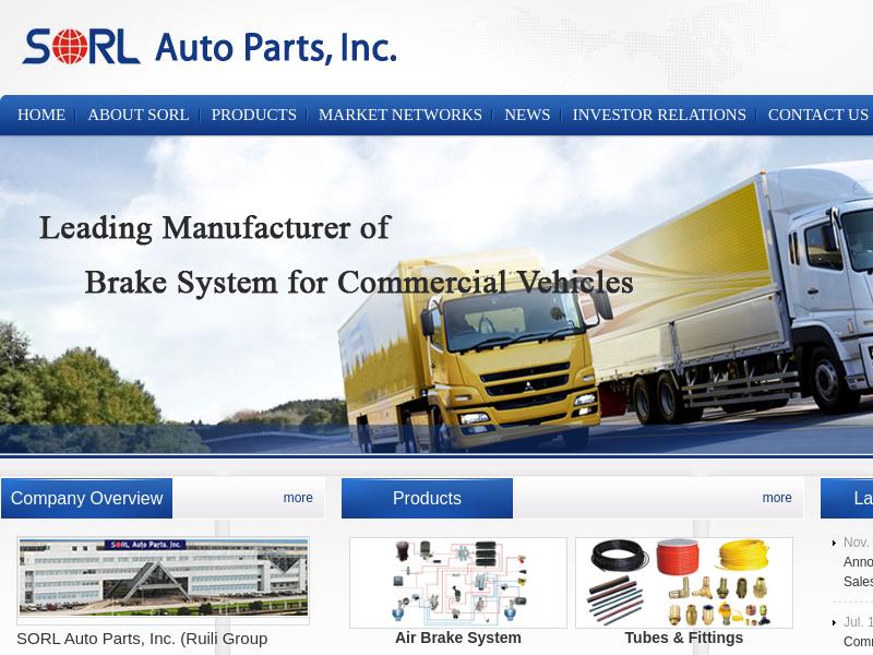 SORL Auto Parts, Inc. Made Headway
