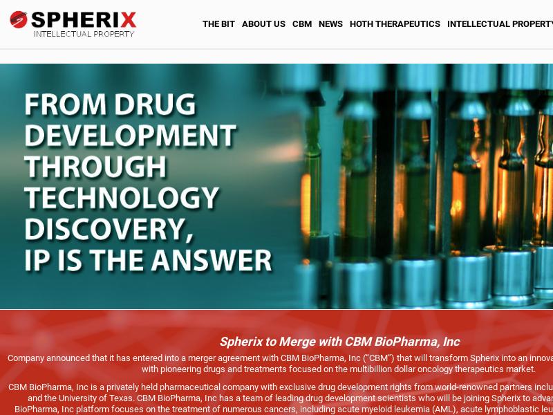 A Day Up For Spherix Incorporated