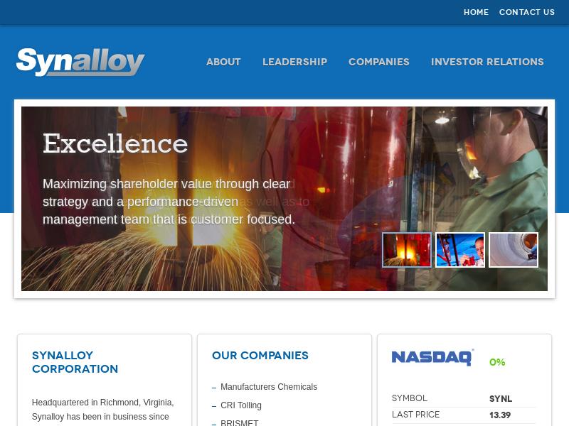 A Day Up For Synalloy Corporation