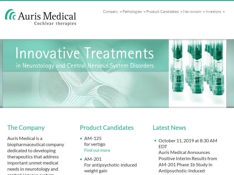 Big Move For Auris Medical Holding Ltd.