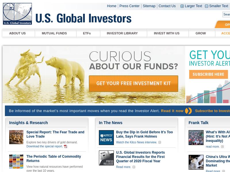 Big Gain For U.S. Global Investors, Inc.