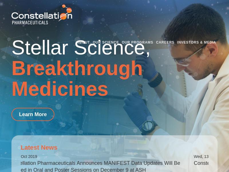 A Day Up For Constellation Pharmaceuticals, Inc.