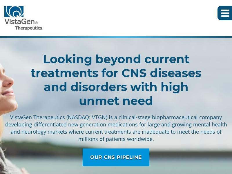 A Day Up For VistaGen Therapeutics, Inc.