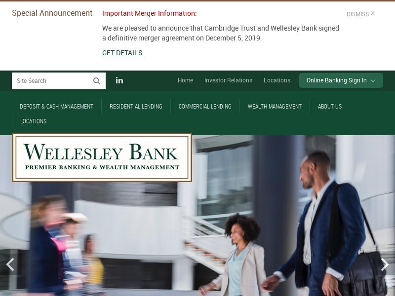 Wellesley Bancorp, Inc. Soared
