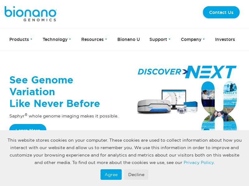 Bionano Genomics, Inc. Gains 133.77%