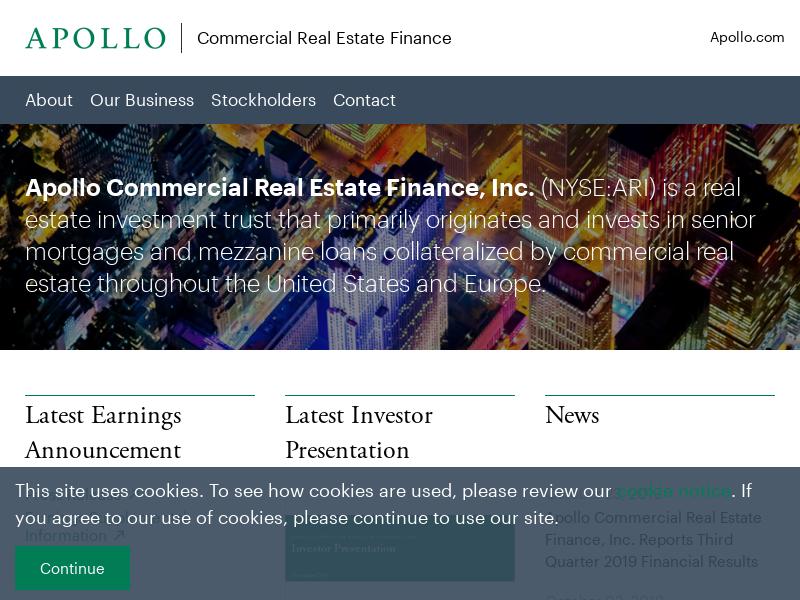 Big Gain For Apollo Commercial Real Estate Finance, Inc.