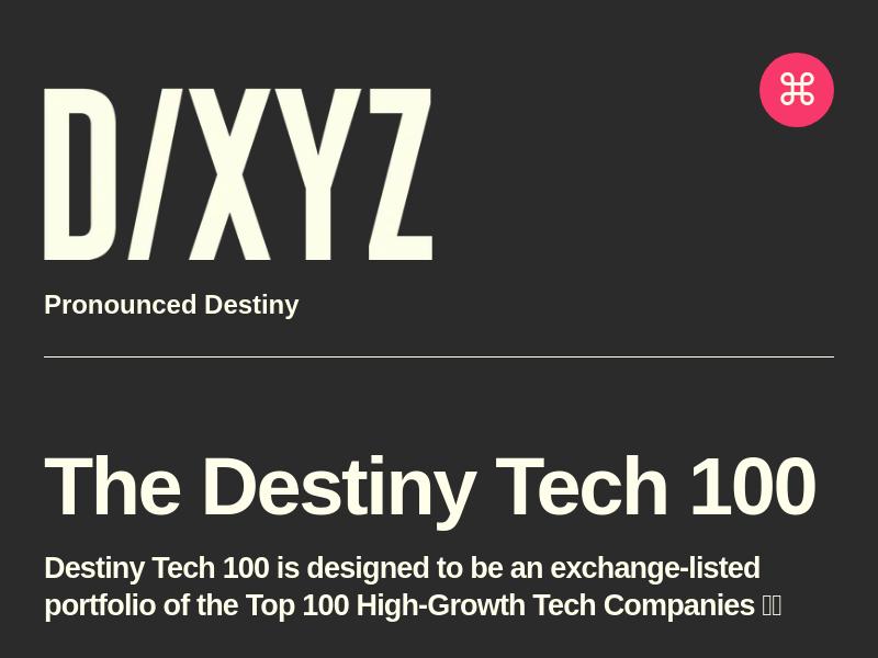 Destiny Tech100 Inc. Gains 95.56%