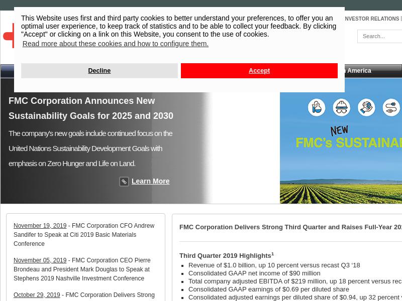 Big Gain For FMC Corporation