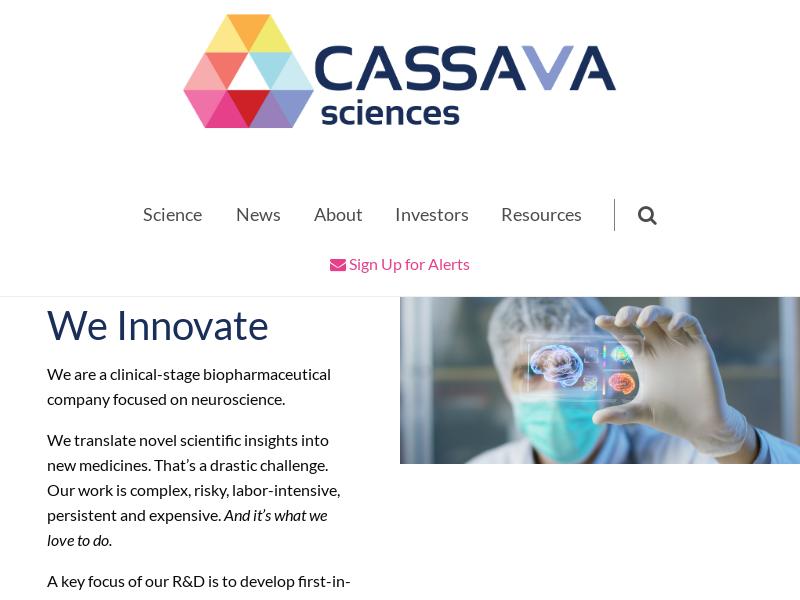 Cassava Sciences, Inc. Gains 25.8%