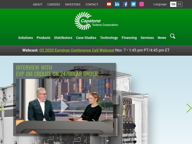 Big Move For Capstone Turbine Corporation