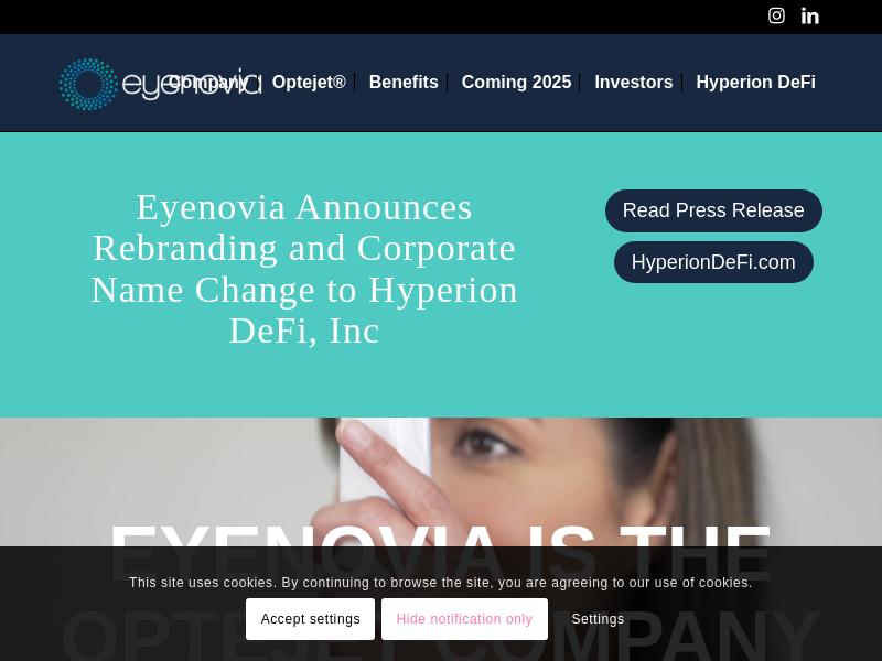 A Day Up For Hyperion DeFi Inc Com (New)
