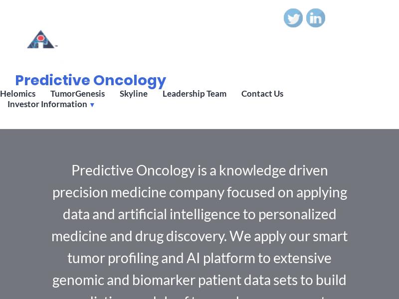 Predictive Oncology Inc. Skyrocketed