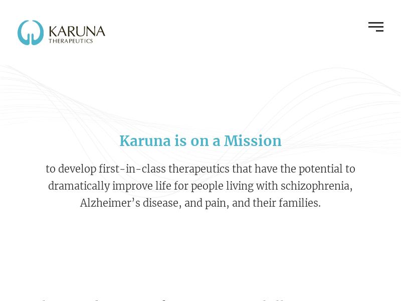 A Win For Karuna Therapeutics, Inc.