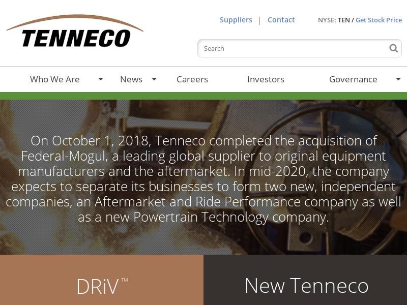 Tenneco Inc. Gains 93.89%