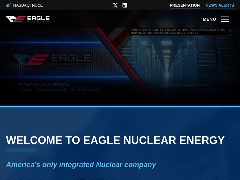Big Move For Eagle Nuclear Energy Corp.