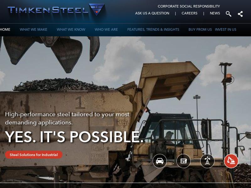 TimkenSteel Corporation Gains 18.6%