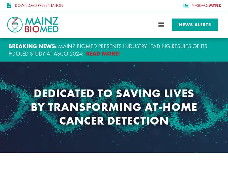 Mainz Biomed N.V. Gains 315.12%