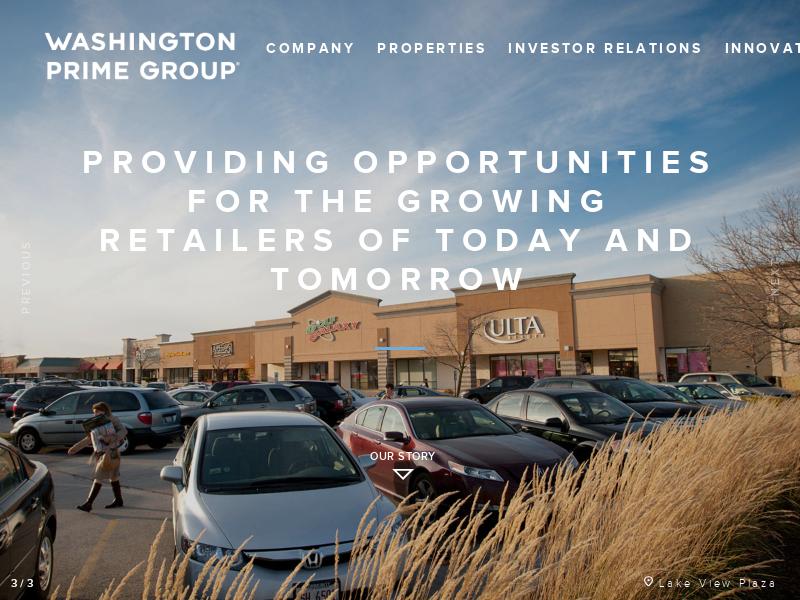 Washington Prime Group Inc. Gains 34.6%