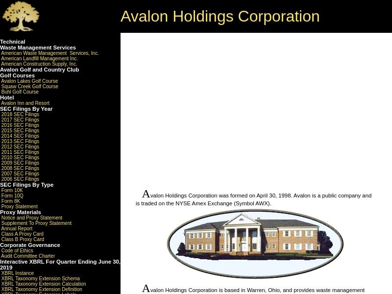 Avalon Holdings Corporation Recorded Big Gain