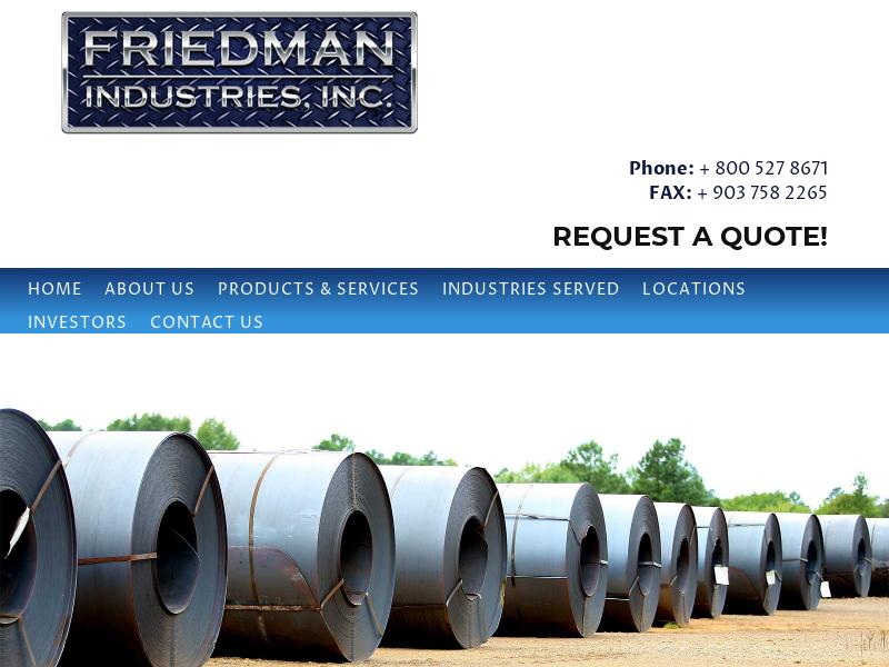 Friedman Industries, Incorporated Soared
