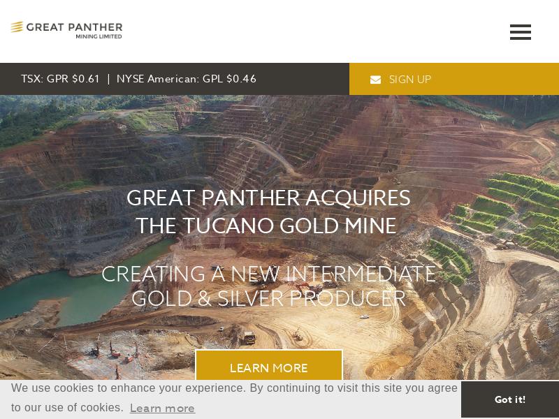 Big Gain For Great Panther Mining Limited