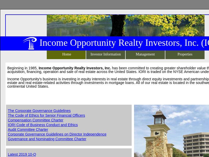Income Opportunity Realty Investors, Inc. Gains 28.43%