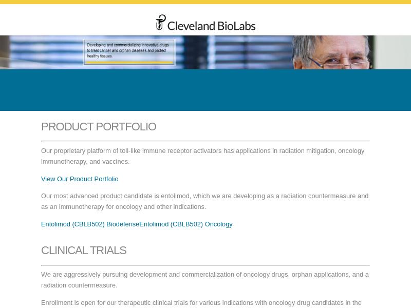 Big Move For Cleveland BioLabs, Inc.
