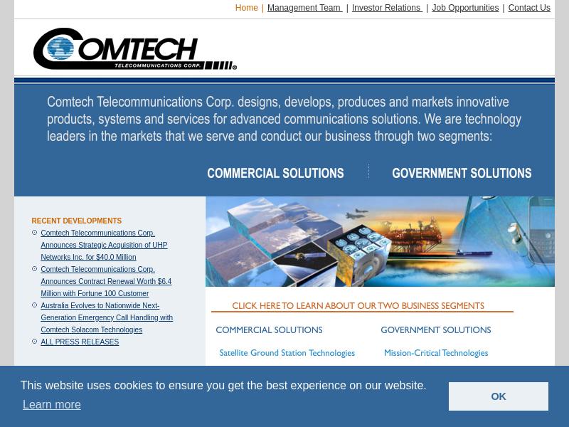 Comtech Telecommunications Corp. Gains 87.56%