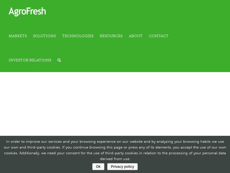 AgroFresh Solutions, Inc. Made Headway