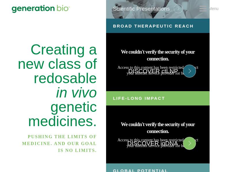 Big Gain For Generation Bio Co.