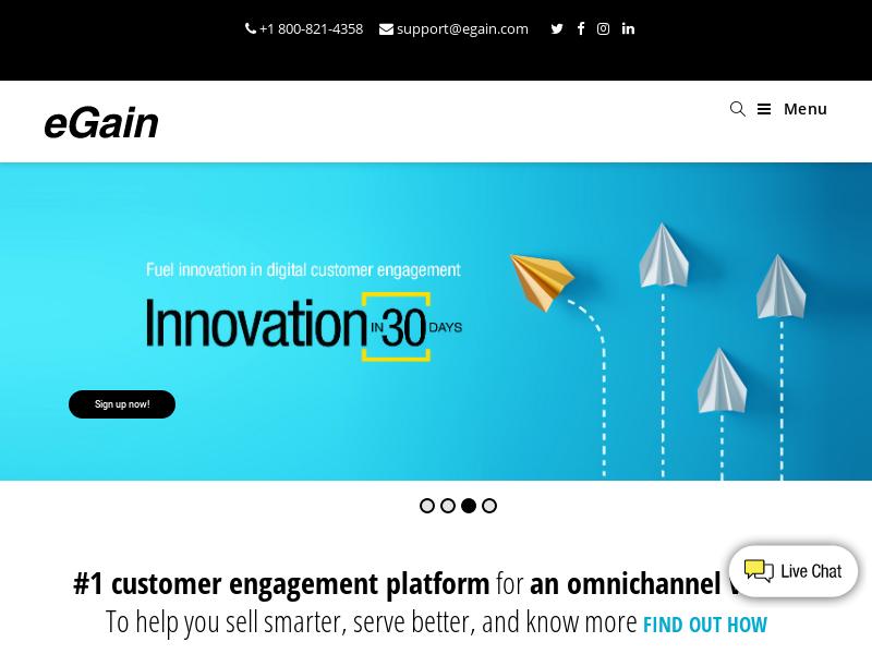 A Day Up For eGain Corporation